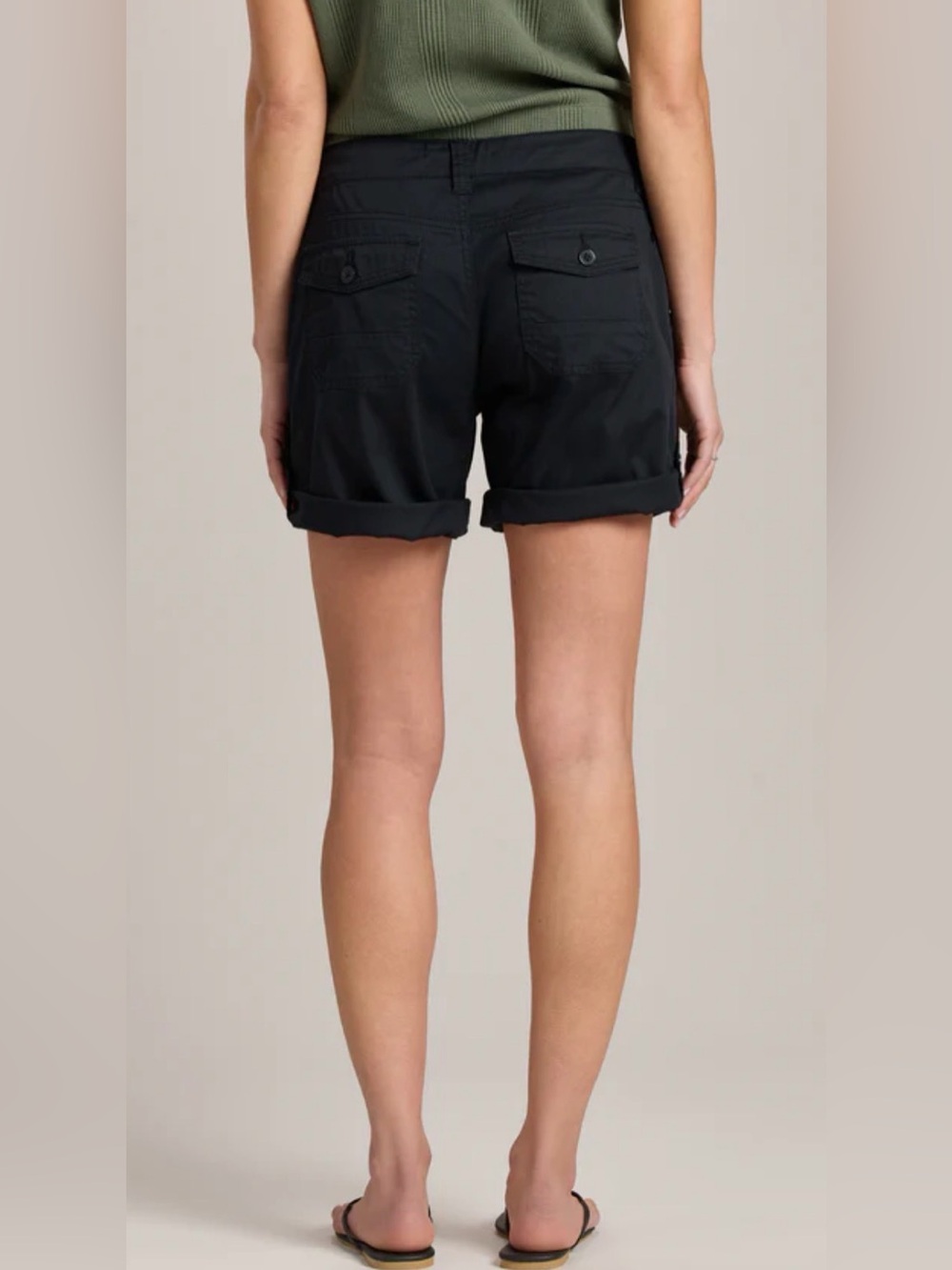 Union Bay Supplies convertible black cotton shorts. Size 8. - Picture 2 of 9